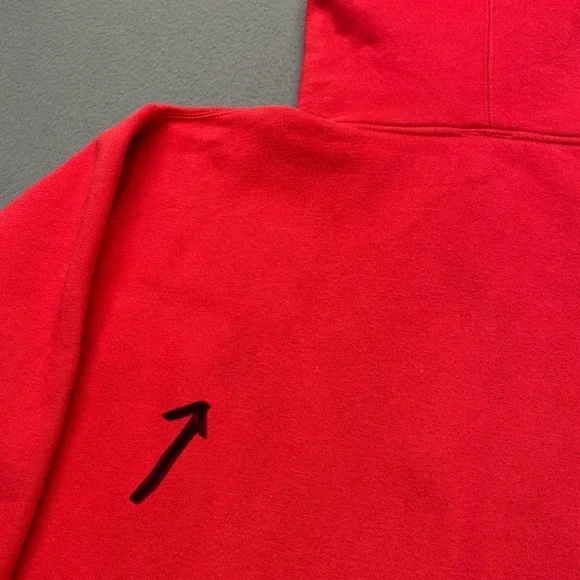 Paul Frank Hoodie Sweatshirt Red Pullover Y2K Vintage Monkey Graphic Print - Picture 14 of 14